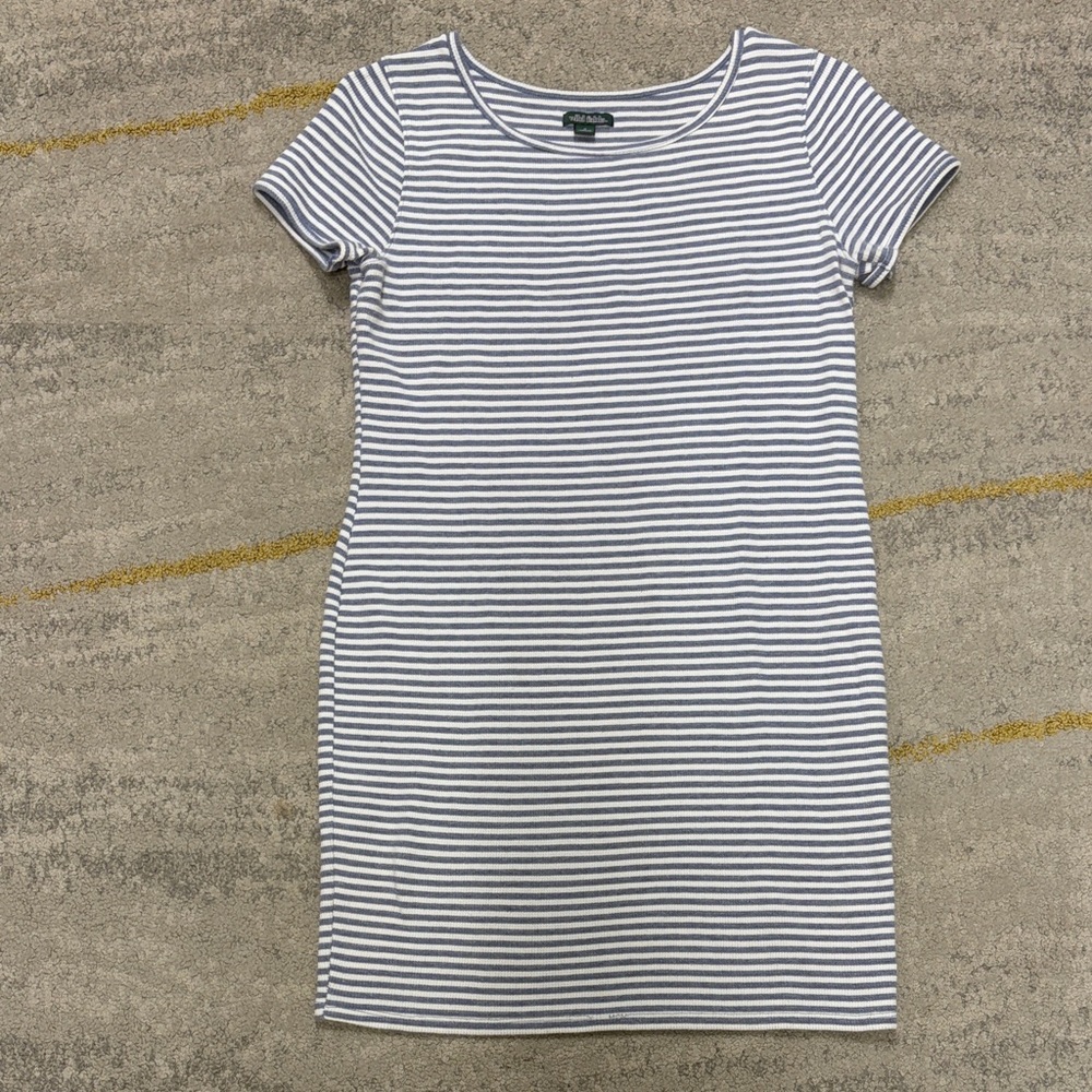 Wild Fable Navy and White Striped Mini Dress